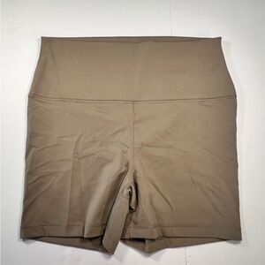 Tan brown biker shorts